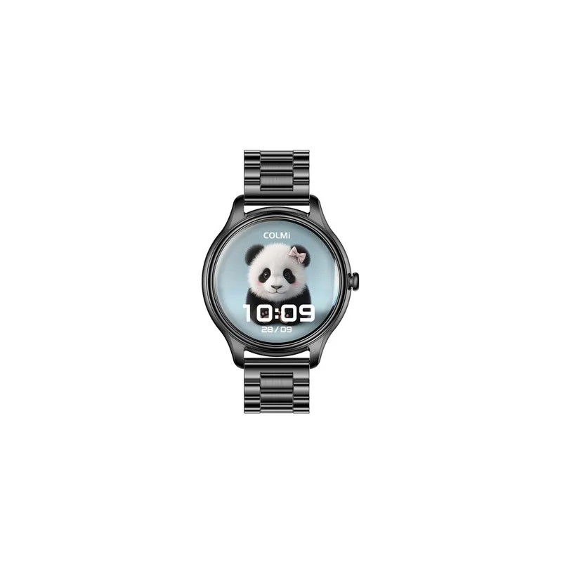 COLMI L28 Smart Watch (black + black steel strap)